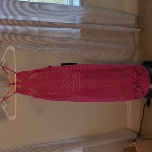 NWT Lulu's XS Pink Floral Dress